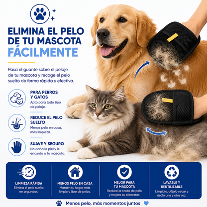 Guantes quita pelos mascotas